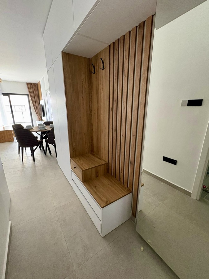 Entrance hallway with custom storage