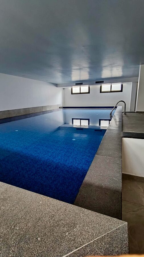 Heated indoor swimming pool