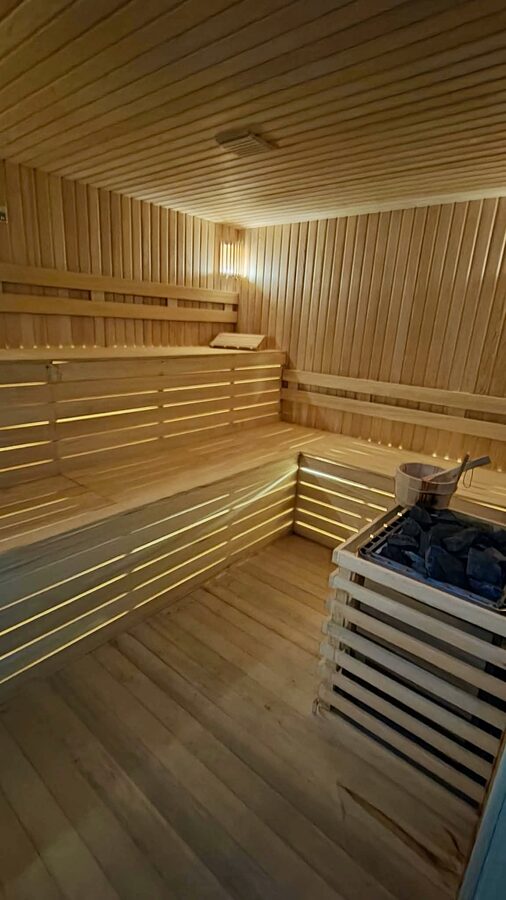 Finnish sauna in the wellness area